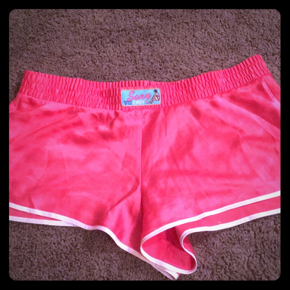 Silk pajama shorts